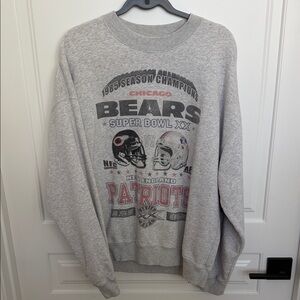 Abercrombie & Fitch Grey Crewneck Sweatshirt with Sports Graphic